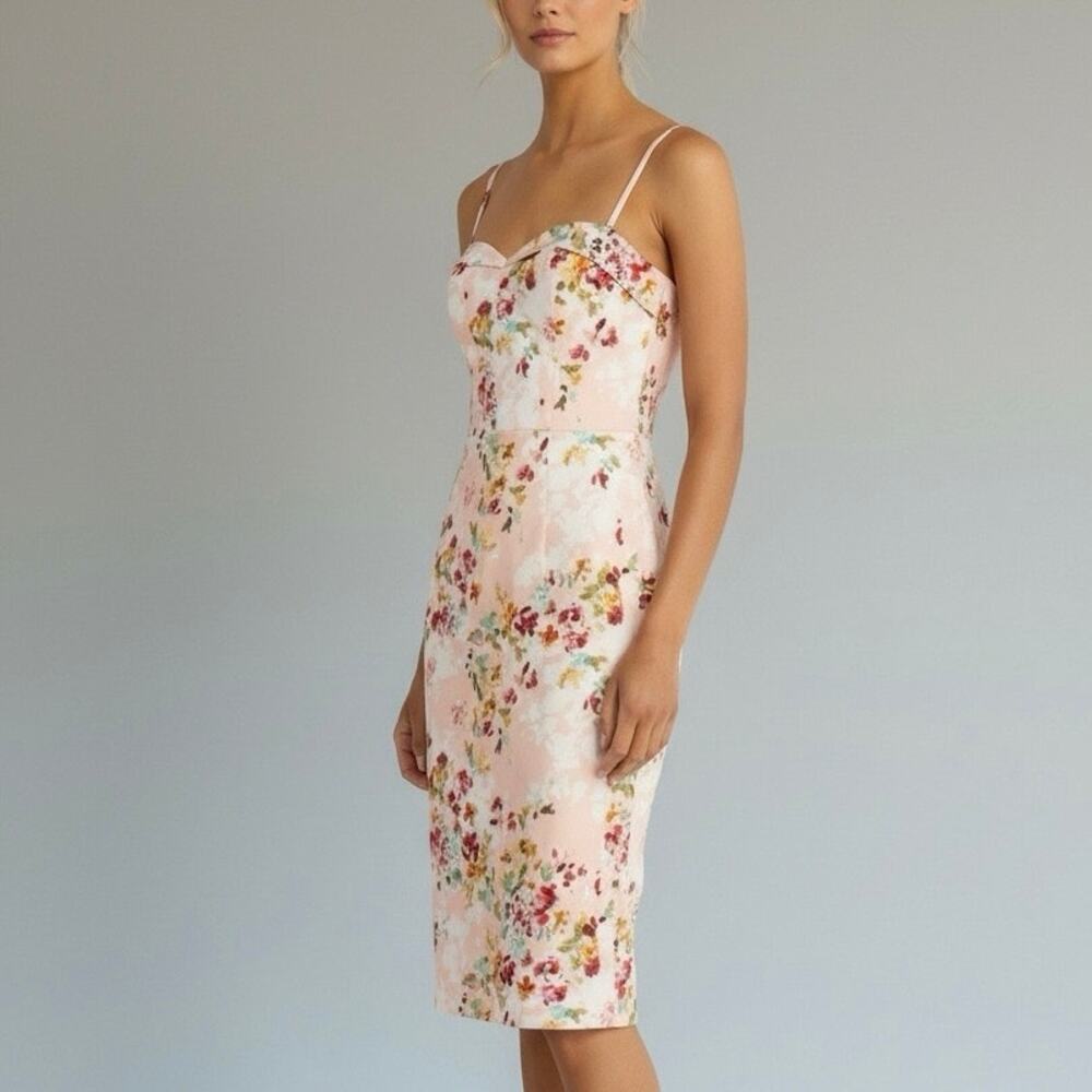 Black Halo Clover Peachy Petals Sheath Dress - 4